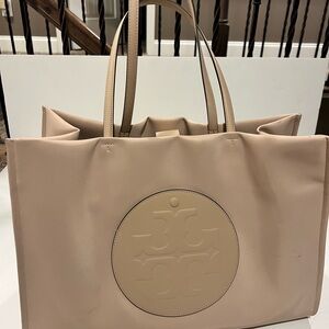 Tory Burch Tan Logo Tote